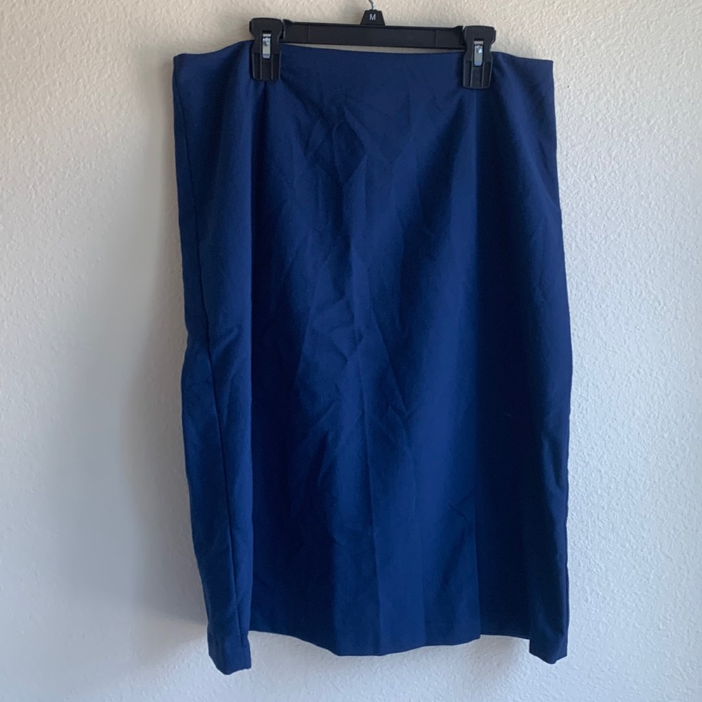 Mirage Collection Blue MIDI Skirt Sz 10